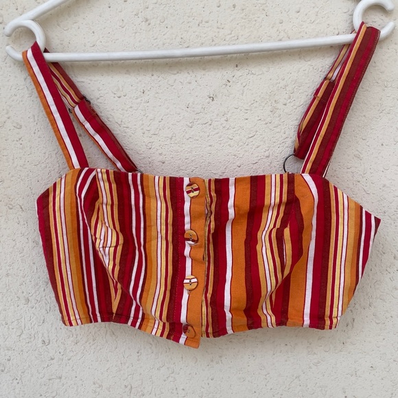 Forever 21 Tops - Forever 21 bohemian summer linen crop top